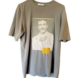 High End LOEWE Raised Men’s XL Soft Designer T-Shirt Charles-Rennie Mackintosh